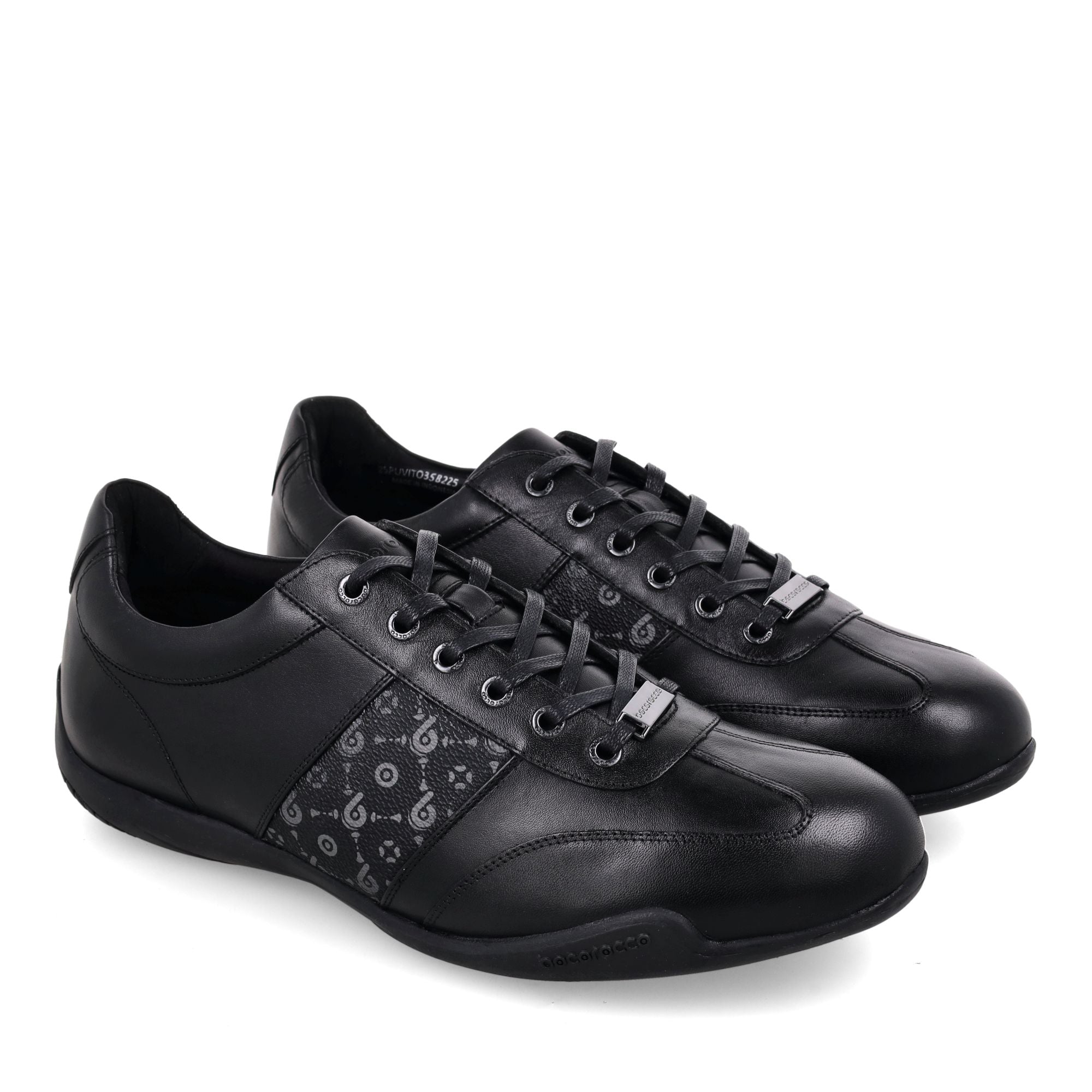 U. Vito 35B Nero Mono - Sepatu Sneakers Hitam Pria.