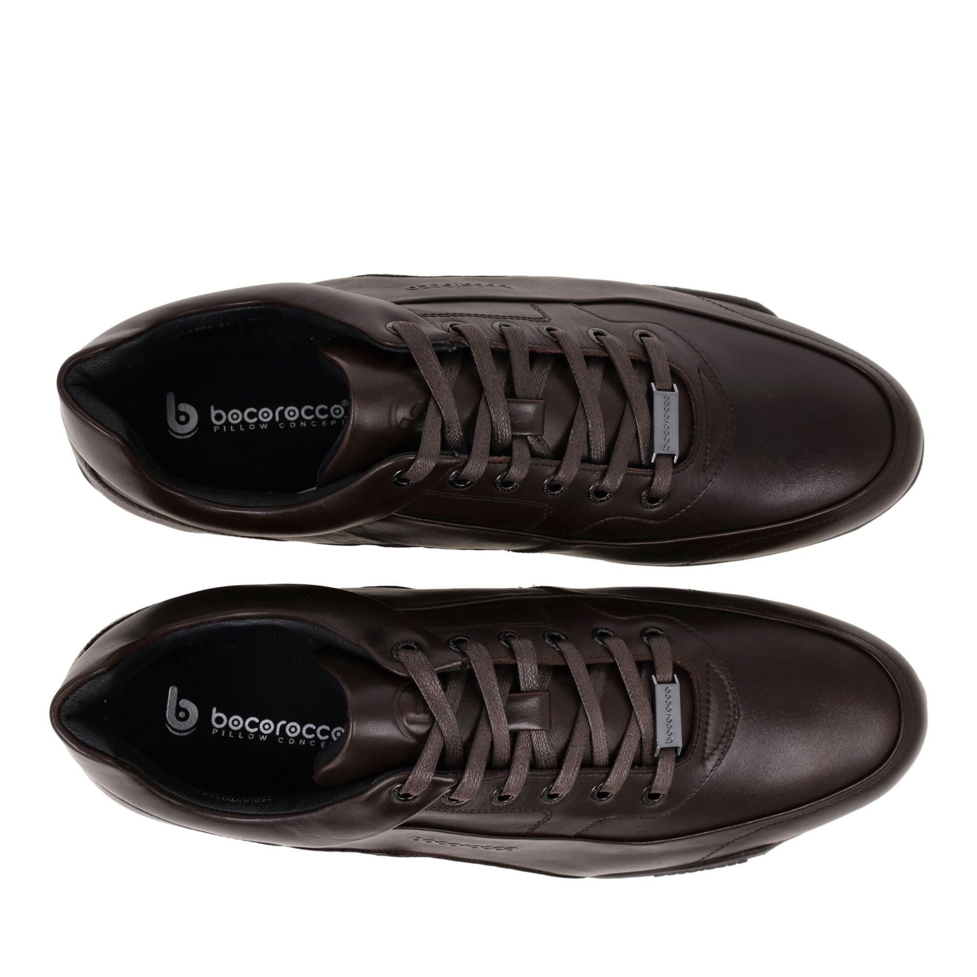 U. Vito 31A Testa Di Moro - Sepatu Sneakers Kulit Asli Warna Hitam (Halal)