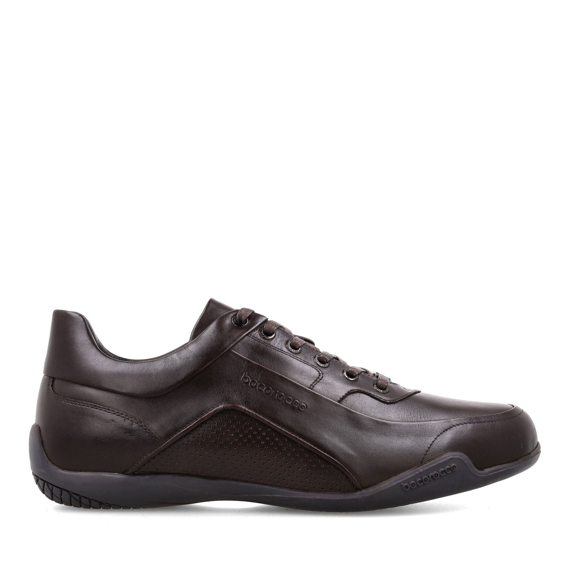 U. Vito 31A Testa Di Moro - Sepatu Sneakers Kulit Asli Warna Hitam (Halal)