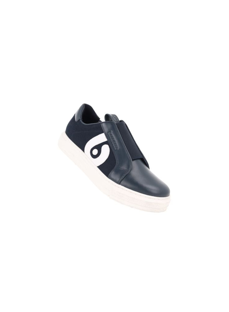 Bocorocco x TIMNAS Indonesia Ux. Trend G-02B NAVY OPACO - Sepatu Sneakers Unisex Pria Wanita Kulit - Halal & Nyaman