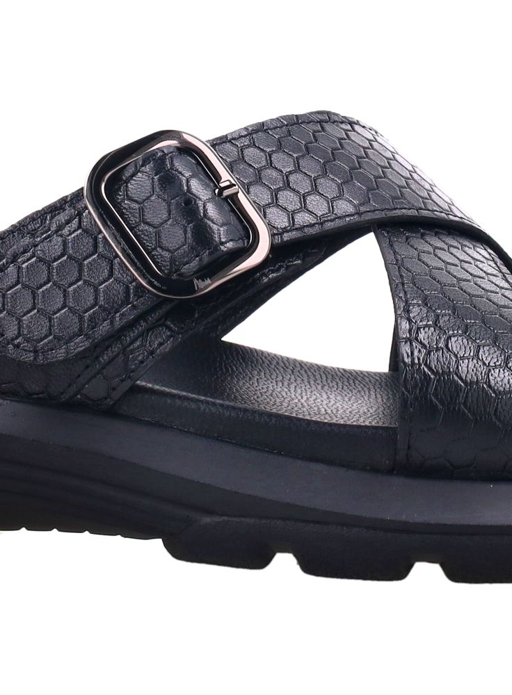 Ux. Marco 51 Nero - Sandal Pria