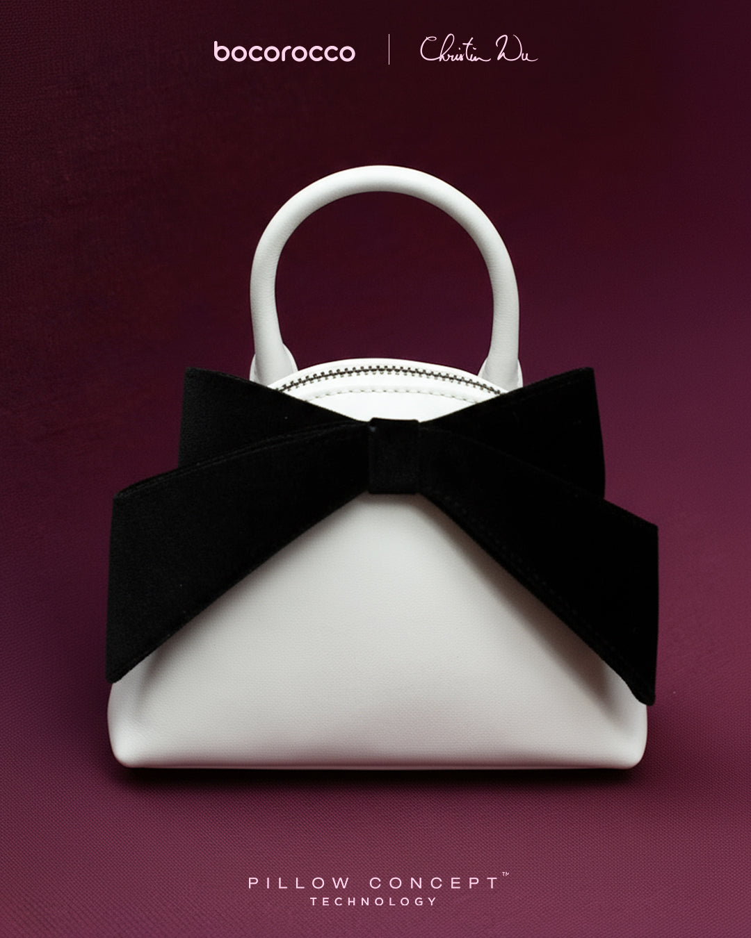 Bocorocco x Christin Wu - Shoulder Sling Bucket Bow Bag