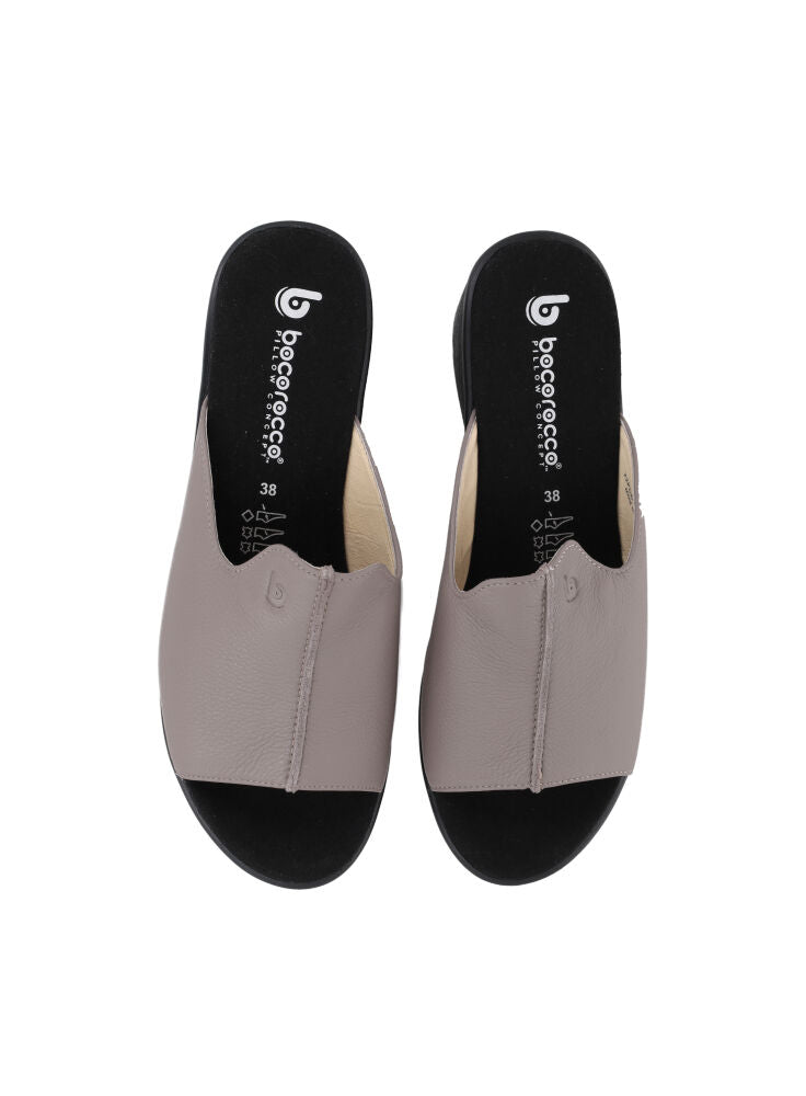 D. MARCELLA 02 TAUPE - SEPATU SANDAL WEDGES WANITA CASUAL - NYAMAN & HALAL