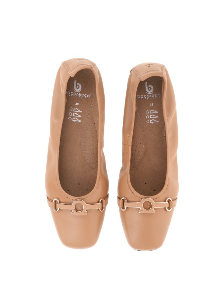 D. TUSCANY 20 COGNAC - SEPATU FLATSHOES WANITA FORMAL CASUAL - NYAMAN & HALAL "