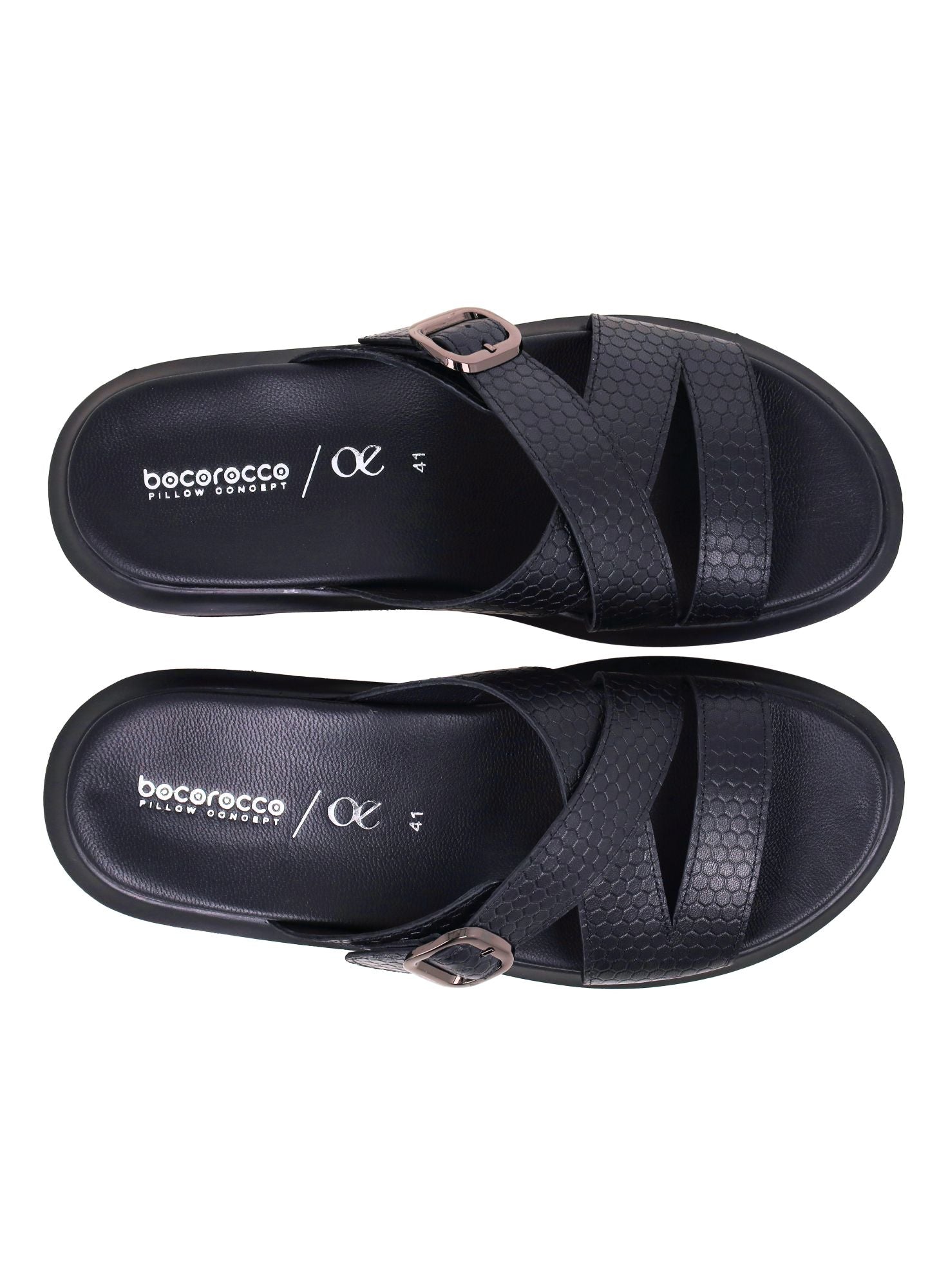Ux. Marco 51 Nero - Sandal Pria
