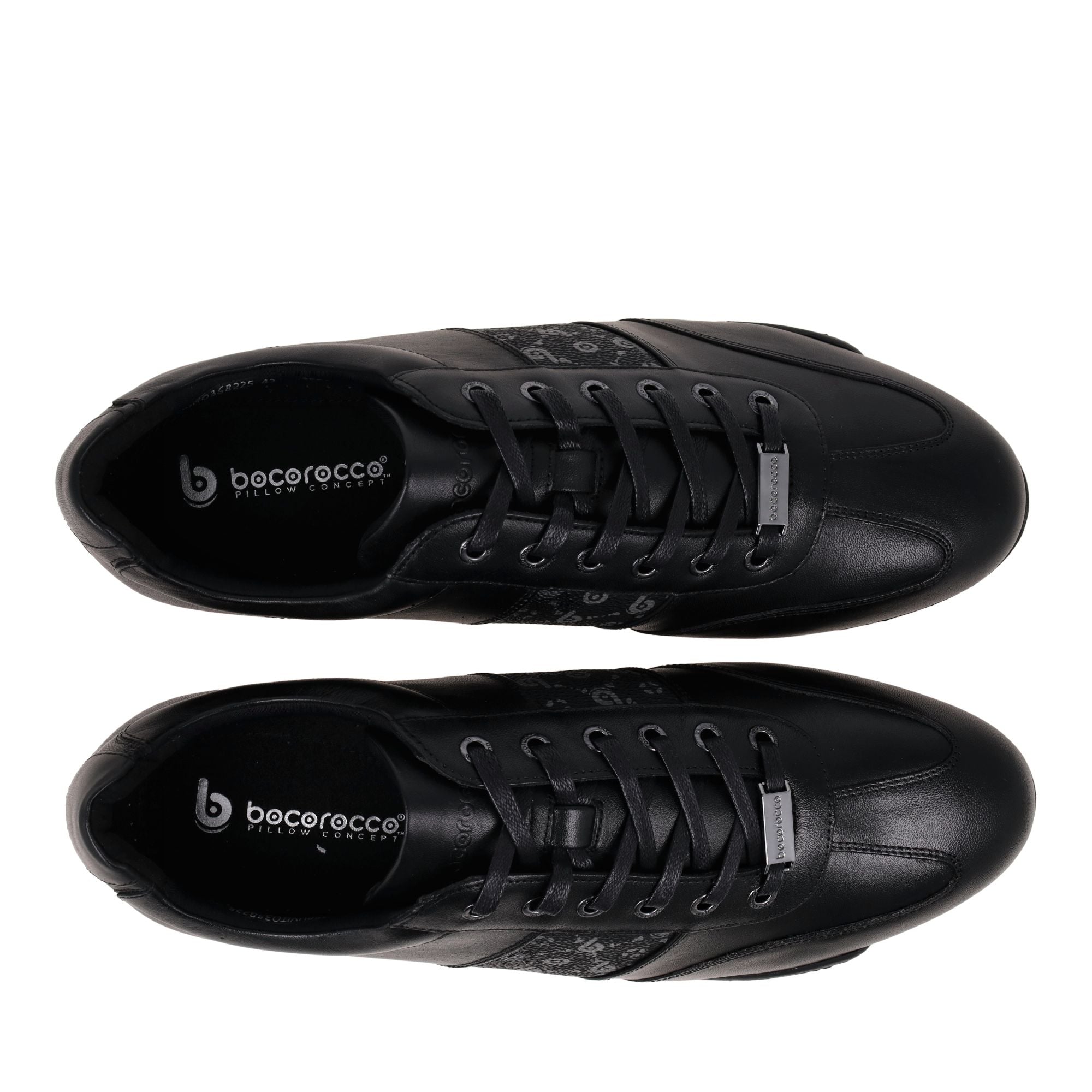U. Vito 35B Nero Mono - Sepatu Sneakers Hitam Pria.