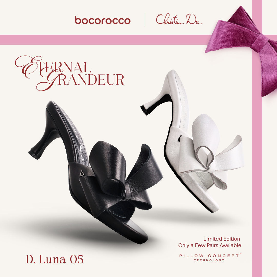 Bocorocco x Christin Wu D. Luna 05 - Sepatu Heels Leather Pita Wanita - Nyaman & Halal
