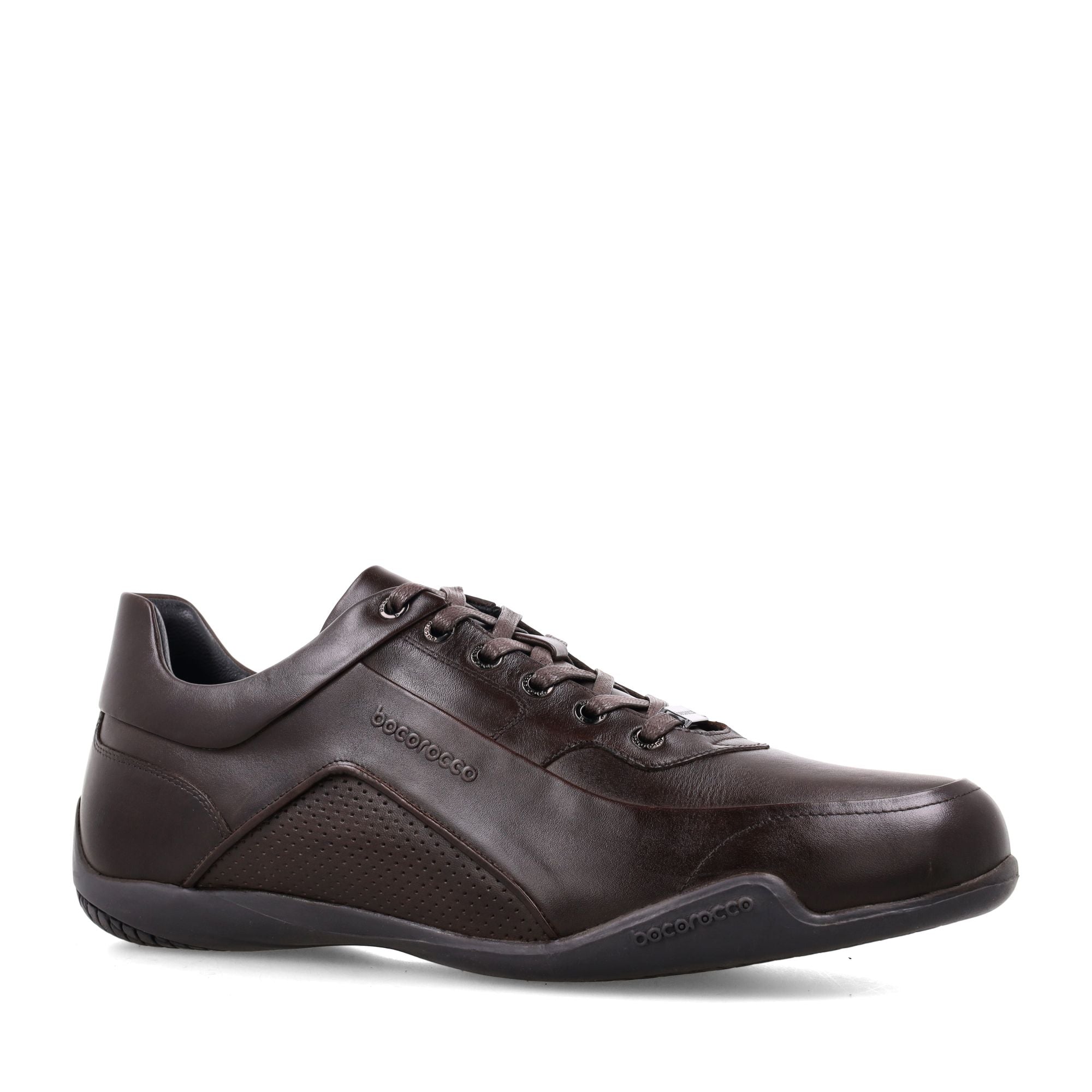 U. Vito 31A Testa Di Moro - Sepatu Sneakers Kulit Asli Warna Hitam (Halal)