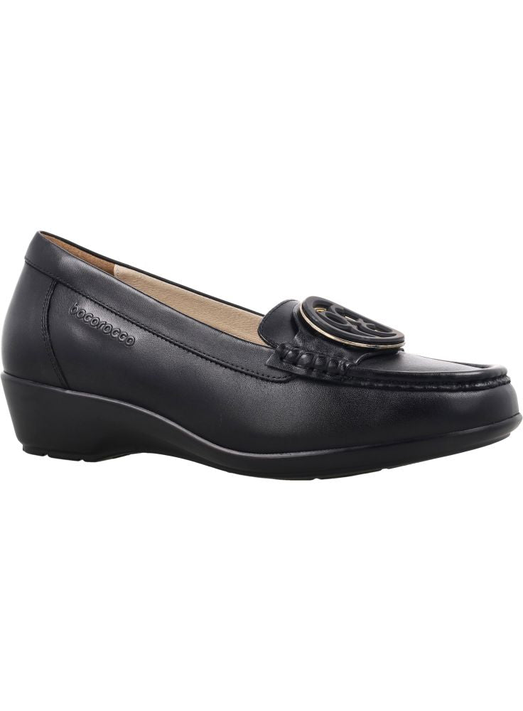 Bocorocco D. Arabela 42 Nero - Sepatu Wedges Wanita Formal Casual Daily - Halal & Nyaman